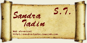 Sandra Tadin vizit kartica